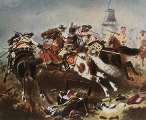 Scontro di cavalleria a Rossbach, 5 novembre 1757 da Unbekannt