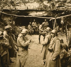 Grotte, Mennevilliers, Francia, c1914-c1918