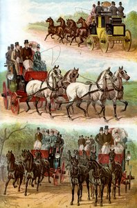 Squadre celebri nel parco, 1887 da Unbekannt