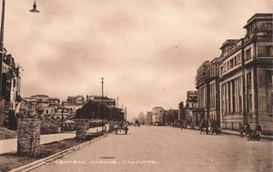 Viale Centrale, Calcutta, c1900 da Unbekannt