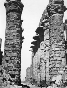 Viale centrale del grande tempio di Karnak, Egitto da Unbekannt