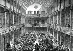 Sala centrale del Royal Army Clothing Depot, Pimlico, c1880 da Unbekannt