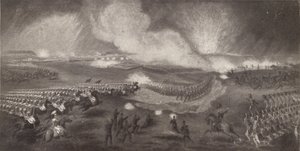 Carica delle truppe britanniche sulla strada per Windlesham, 24 aprile 1854 da Unbekannt
