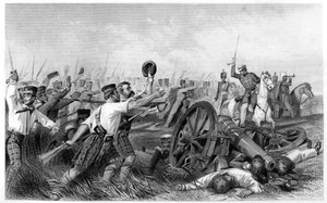 Carica degli Highlanders prima di Cawnpore, sotto il generale Havelock, 1857, c1860 da Unbekannt