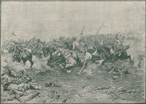Carica del dodicesimo ussari alla battaglia di Marengo, 1800, 1896 da Unbekannt