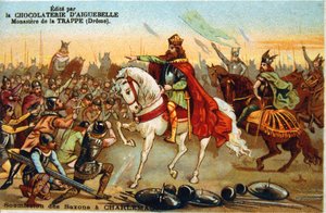 Carlo Magno, Re dei Franchi, accetta la sottomissione dei Sassoni, 777 XIX secolo da Unbekannt