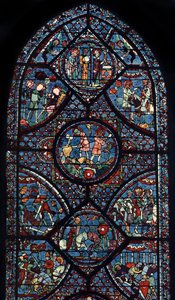 Vetrata di Carlo Magno, Cattedrale di Chartres, Francia, c1225 da Unbekannt