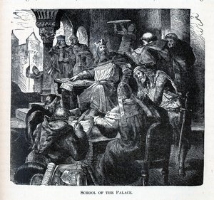 Scuola del Palazzo di Carlo Magno, 1882 da Unbekannt