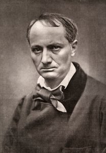 Charles Baudelaire, influente poeta, critico e traduttore francese, metà del XIX secolo da Unbekannt