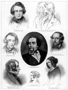 Charles Dickens 1812-1870, romanziere inglese, 1892 da Unbekannt