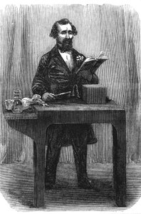 Charles Dickens 1812-70, romanziere e giornalista inglese, luglio 1858 da Unbekannt