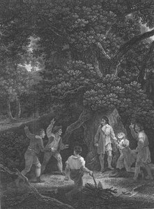 Carlo II nella Foresta di Boscobel, 1651, 1800 da Unbekannt