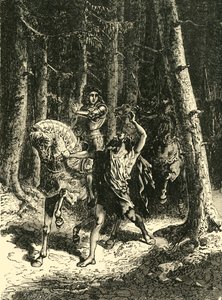 Carlo VI nella foresta di Le Mans, 1392, 1890