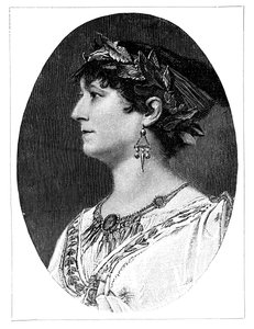 Charlotte Wolter, attrice austriaca del XIX secolo da Unbekannt