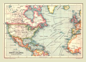 Carta del Nord Atlantico, 1902 da Unbekannt