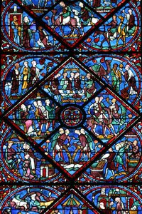 Cattedrale di Chartres: vetrata, Chartres, Francia da Unbekannt