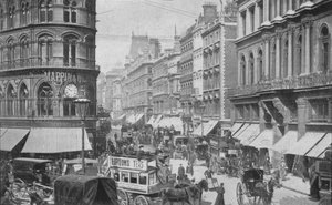 Cheapside dalla Mansion House, Città di Londra da Unbekannt