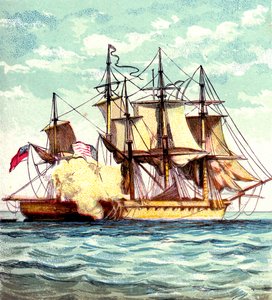 Chesapeake e Shannon, 1812 c1850 da Unbekannt