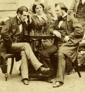 Scacchi e carte, c1850s da Unbekannt