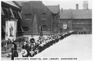 Ospedale e Biblioteca di Chetham, Manchester, 1937 da Unbekannt