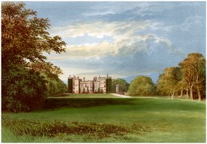 Castello di Chillingham, Northumberland, casa del conte di Tankerville, c1880