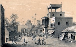 Strada di Chittapore, Calcutta, 1847
