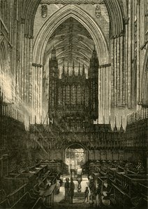 Coro della Cattedrale di York, 1898 da Unbekannt