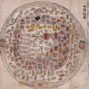Mappa di Chonhado di tutto il cielo, metà del XVIII secolo da Unbekannt