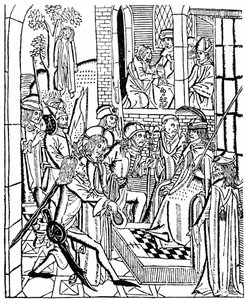 Cristo davanti a Pilato, 1488 da Unbekannt