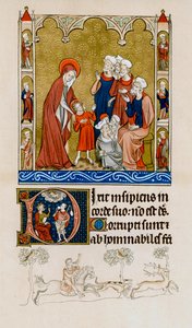 Cristo trovato da sua madre nel tempio a discutere con i dottori, c1310-1320 da Unbekannt