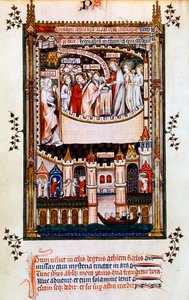 Cristo dà la comunione a San Dionigi, 1317 da Unbekannt