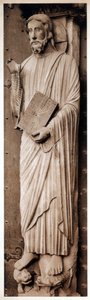 Cristo che insegna, Cattedrale di Chartres, Francia, XIII secolo