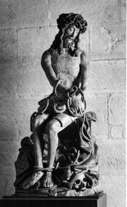 Cristo con legami Scultura. Hospices Civiles de Beaune fondati nel 1443 dal Cancelliere Nicolas Rolin, Beaune (Cote d