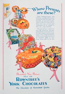 Pubblicità natalizia per i cioccolatini Rowntree