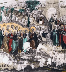Ingresso di Cristo a Gerusalemme, XVI secolo da Unbekannt
