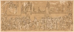 La Madonna celebrata di Cimabue è portata in processione..., 1853-1855 c1880-1882 da Unbekannt