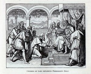 Cittadini di Lodi che implorano l