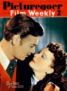 Clark Gable 1901-1960 e Vivien Leigh 1913-1967, attori, 1940