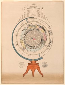 Globo rilievo di Clarke, 1849 da Unbekannt