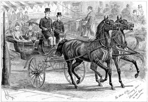 Carrozza e cavalli, 1889 da Unbekannt