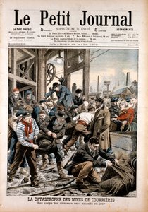 Incidente minerario, miniere di Courrières, Pas-de-Calais, Francia, 1906 da Unbekannt