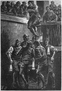 Incidente minerario, Seaham Colliery, County Durham, 1880 c1895 da Unbekannt