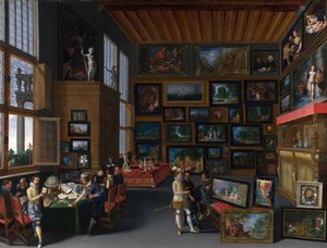 Cognoscenti in una stanza piena di quadri da Unbekannt