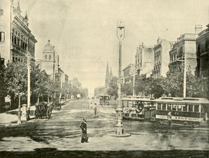 Collins Street, Melbourne, dai Treasury Buildings da Unbekannt