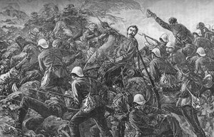 Il colonnello Galbraith alla battaglia di Maiwand, c1880