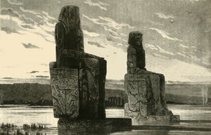 Statue colossali a Tebe, 1890 da Unbekannt