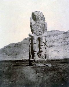 Colossi di Memnone, Tebe, Egitto, 1852
