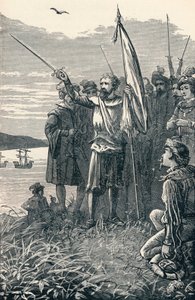 Colombo prende possesso di San Salvador per la Spagna, 1904 da Unbekannt