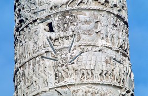 Colonna di Marco Aurelio, dettaglio, Piazza Colonna, Roma da Unbekannt