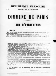 Commune di Parigi, dai manifesti politici francesi della Comune di Parigi, maggio 1871